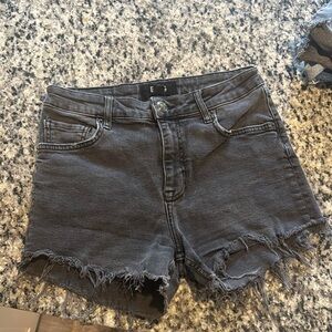 BDG Women's black/Gray Denim Shorts